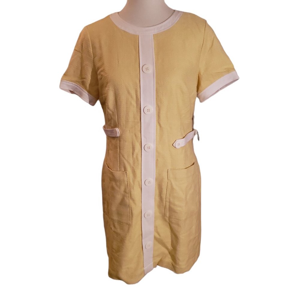 Modcloth Height Of The Heyday Shift Yellow Dress
